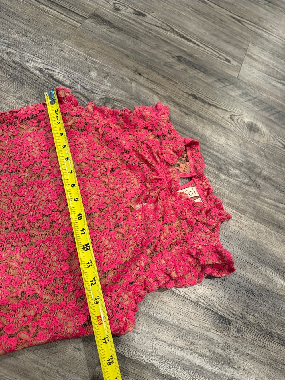 NWT Anthropologie Dolan Lace Top Pink Rose in Size S NEW WITH TAGS - Picture 12 of 12